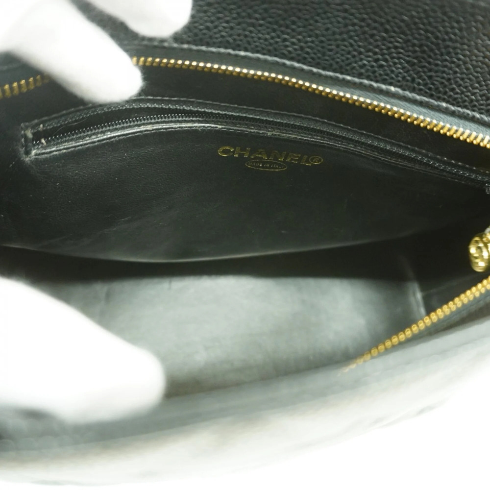 CHANEL Black Caviar Leather Reissue Tote Bag - Picture 4 of 10